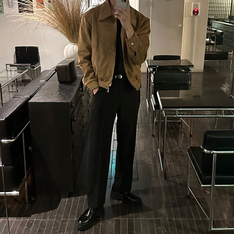 LMN Mayer Line Suede Jacket (2 colors)