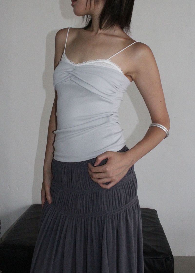 DOUBLE LAYER SLEEVELESS TOP
