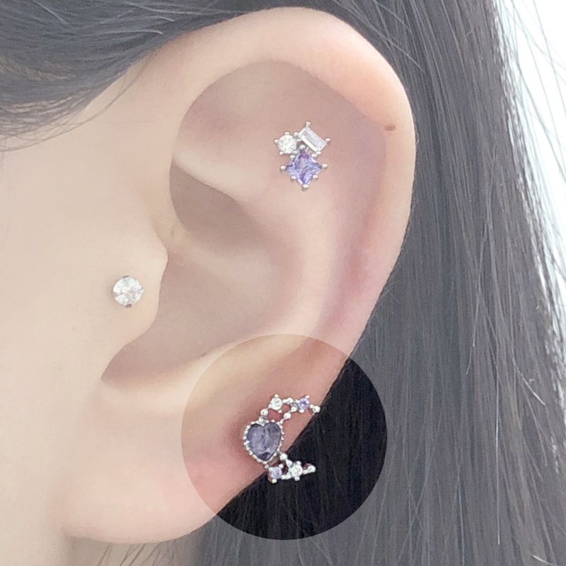 [Styling] Purple Liky Piercing Set (5 set)