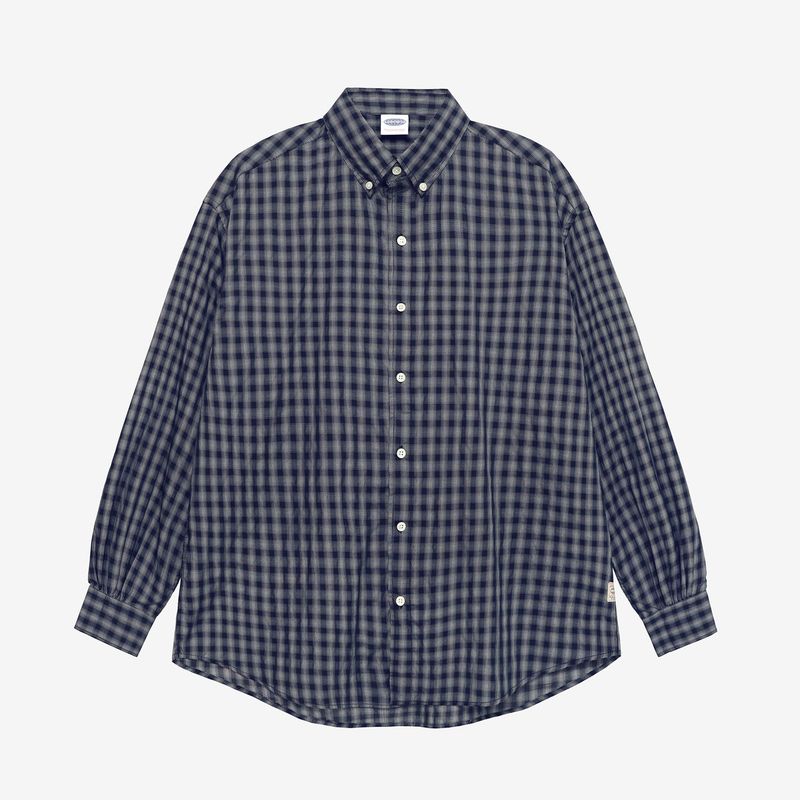 SHIRRING VOLUME CHECK SHIRT
