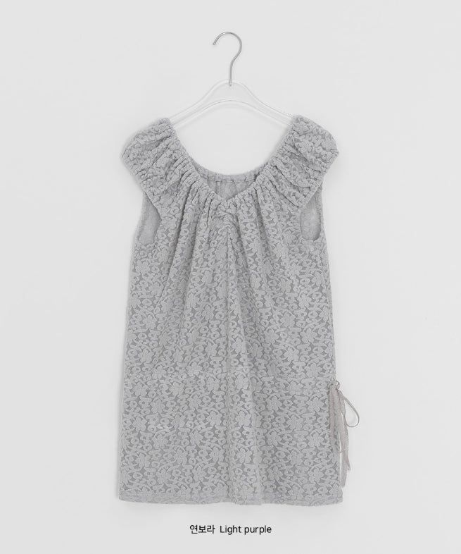 Liltas Flower See-Through Layered Sleeveless