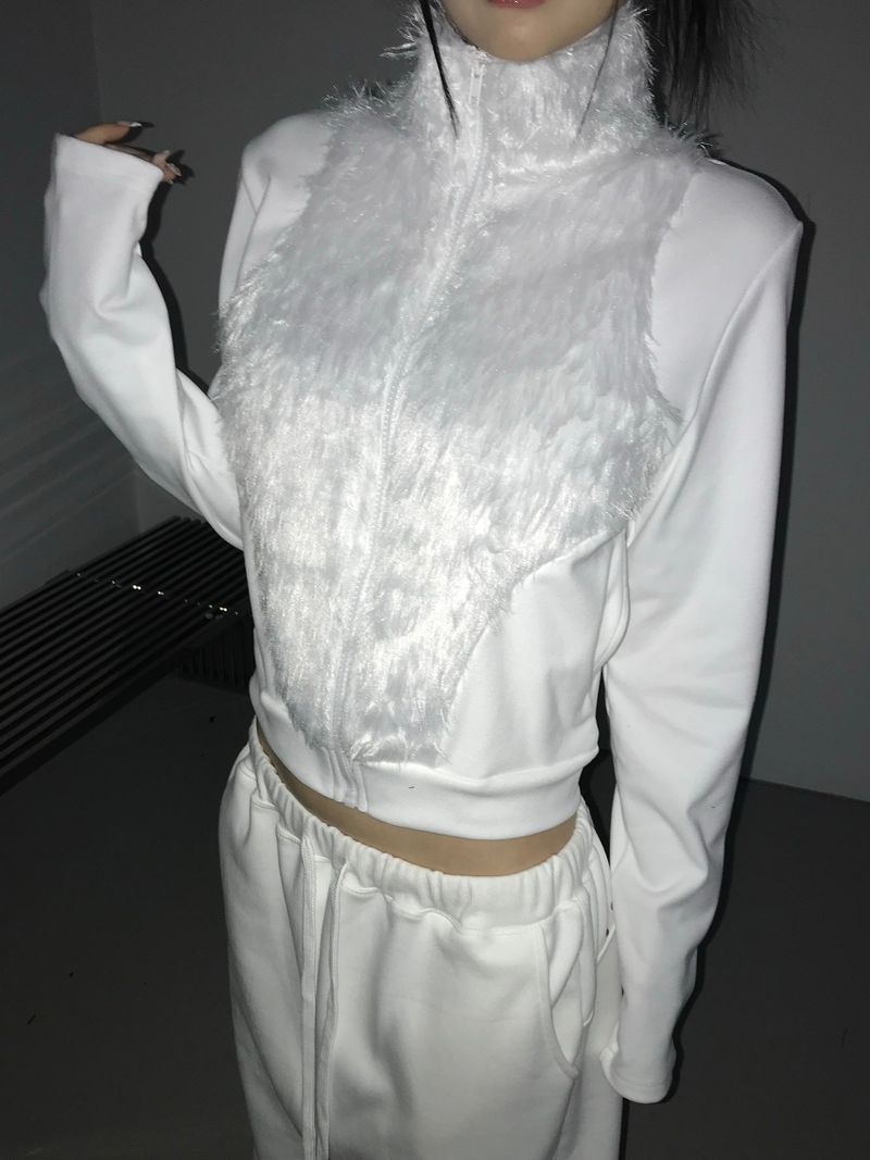 plumage zip-up (2 color)
