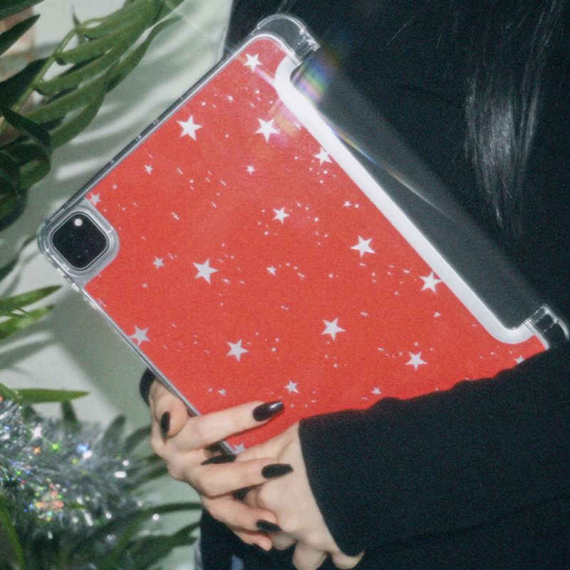 [MADE] starry night iPad case (red)