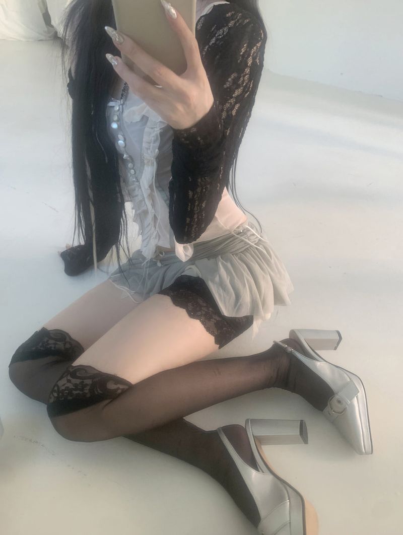 Demeter Layered Lace Pants (2color)