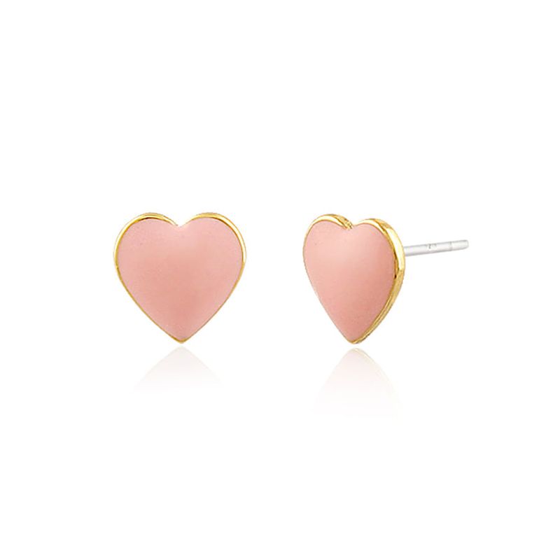 HEART ENAMEL EARRING