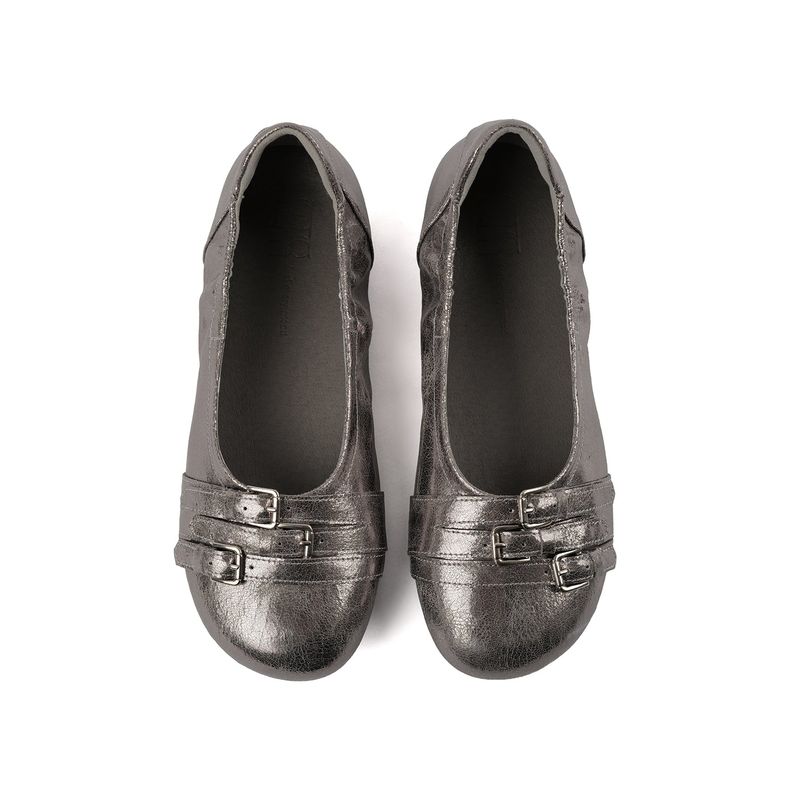 Closet 0040. Three Belted Flat Shoes - 3colors