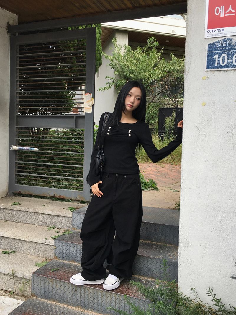 Léon Metal Slim Button Long Sleeve (3c)