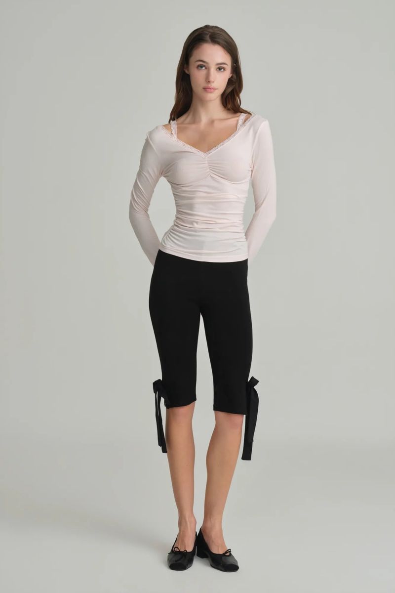 Ballerina lace long sleeve, Pink
