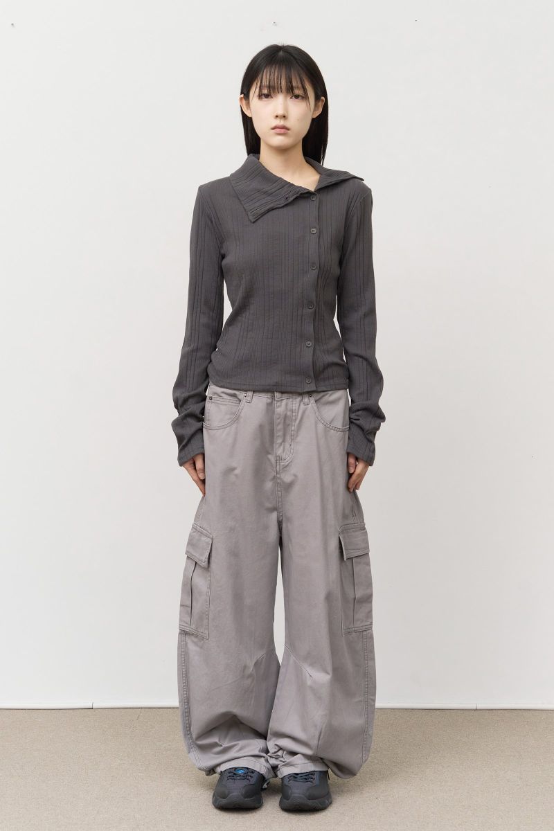 Bone Washed Cargo Pants