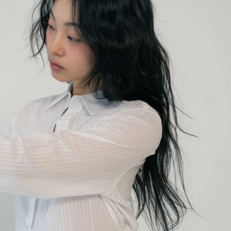 REGULAR FIT BELT SHIRTS (WHITE)