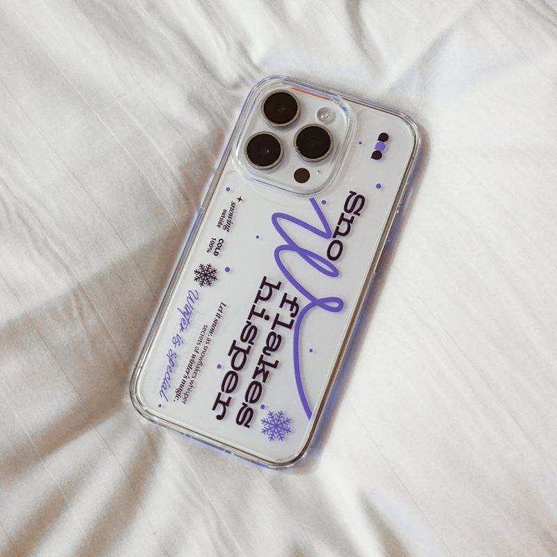 【MADE】(2type) Snow Violet Jelly hard Phone case