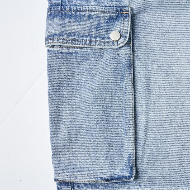 Baek Denim Cargo Bermuda (2color)
