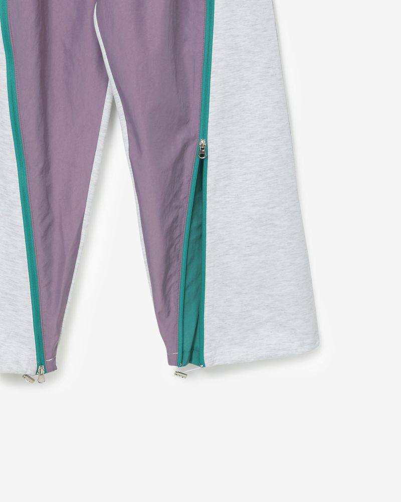 Calico set-up pants [ white melange ]