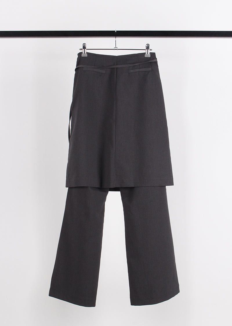 LAYERED SKIRT SLACKS