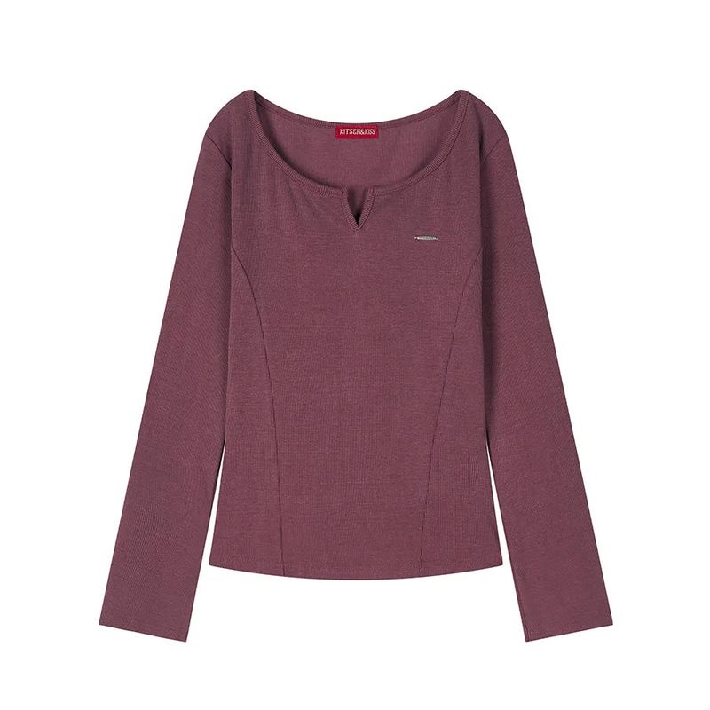 kitsch&kiss（キッチアンドキス）の「Pigment Square Long Sleeve (26FTP-LSTS02)（Tops）」