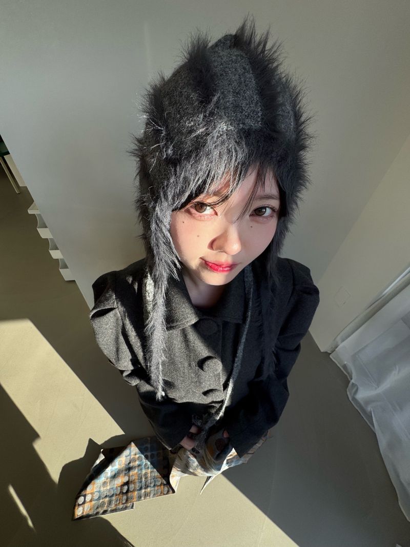 fungus(ファンガス)の「Shaggy Stripe Balaclava(Hats)」