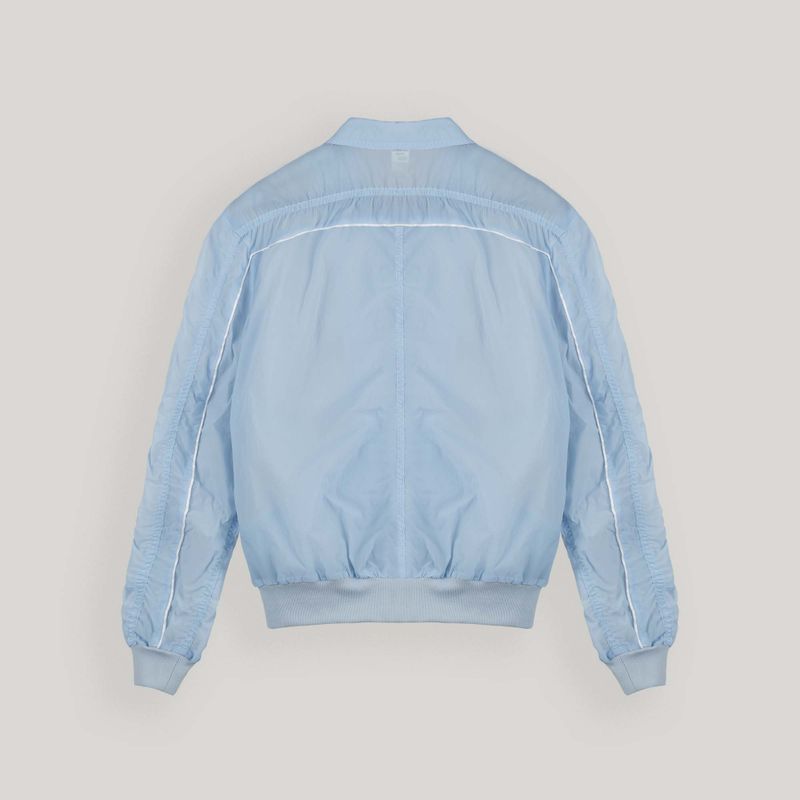 Blue Nylon Shrring Jacket