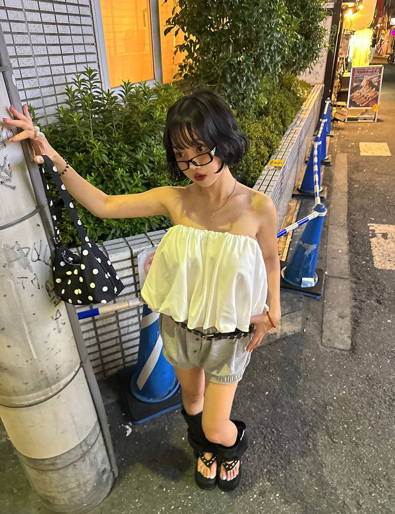 レイヤードベルトセットバルーンパンプキンショーツ