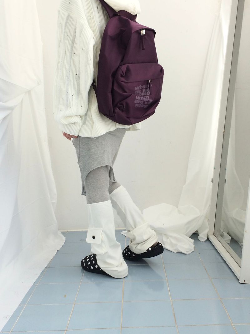 Punch Damage Hooded Knitwear Zip-Up
