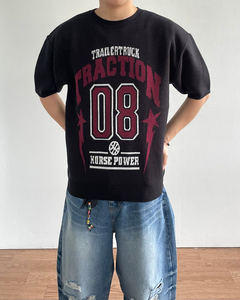 IDF（アイディーエフ）の「Bold Printed Short-Sleeved Knit（Tops）」