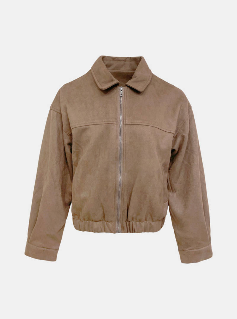 Oakland Suede Zip-up Jacket
