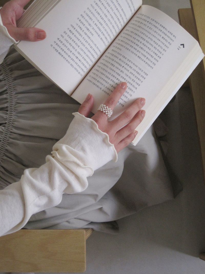 Tiny Beads Ring (Faux pearl)