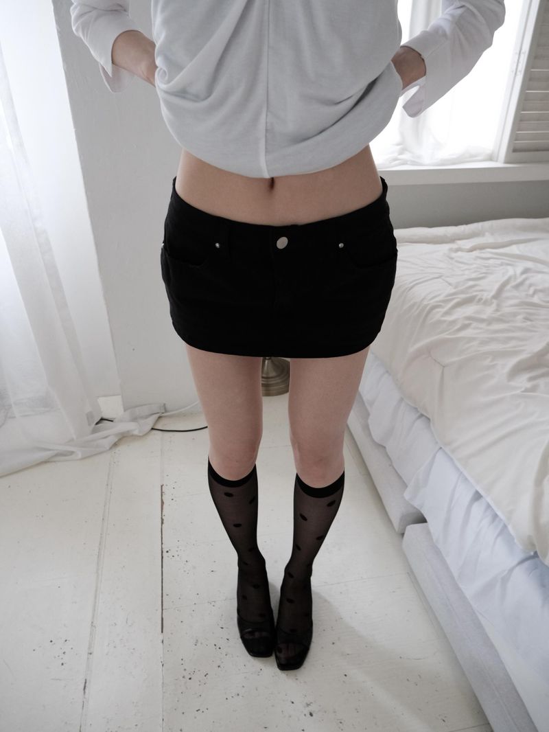 バックスタッズスカートパンツ
