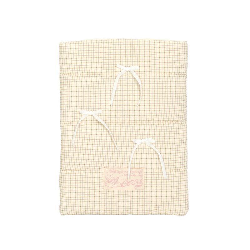 cozing（コジング）の「Pillow Notebook Pouch_check beige（Smartphone Accessories）」