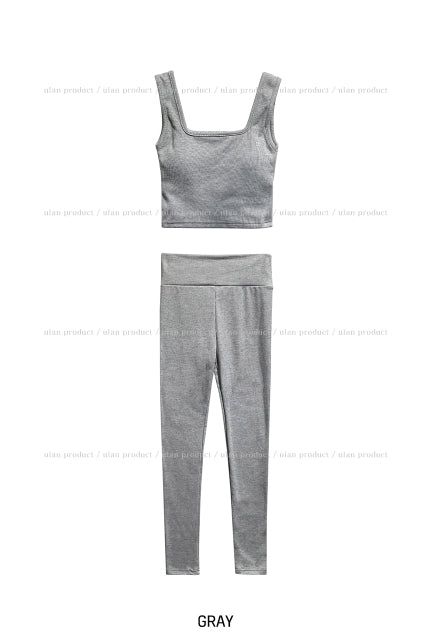[set item] Maison fleece leggings set