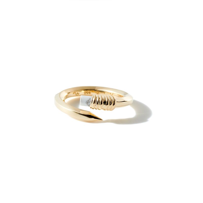 Frica Jewelry(フリカ ジュエリー)の「Linning Ring Silver 2 howlite(Accessories)」