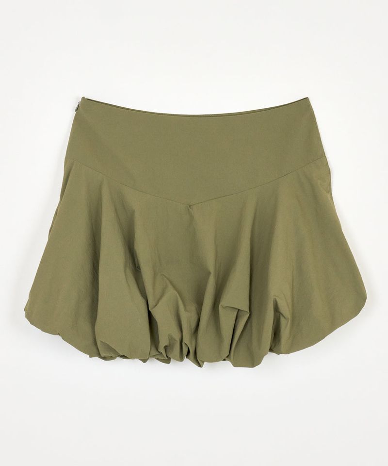BALLOON MINI SKIRT KHAKI