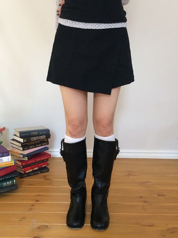 Bona Cotton Wrap Skirt Short Pants