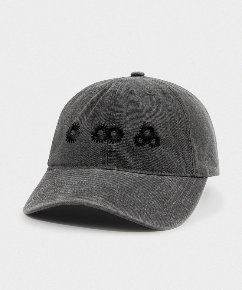 Newvy Logo Peach Ball Cap (CHARCOAL)