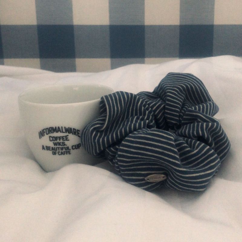 [BELLIDE MADE] STRIPE PENDANT HAIR RUBBER