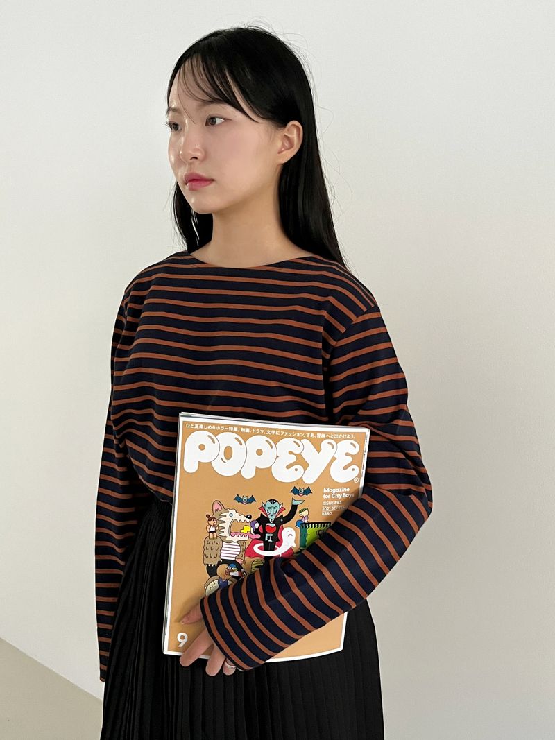 Arco iris（アルコイリス）の「Brick Stripe T-shirts （Tops）」
