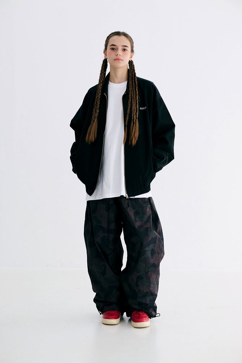 BSRABBIT(ビエスラビット)の「CL COLLAR NECK JACKET BLACK(Jackets/Outerwear)」