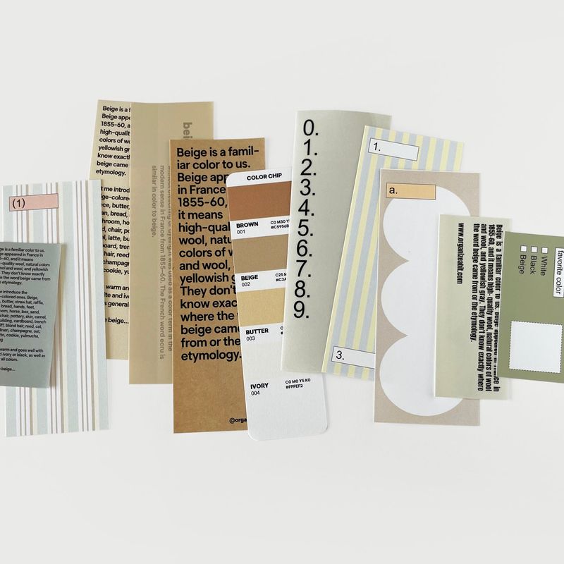 oab tone pack beige / scrap sticker set