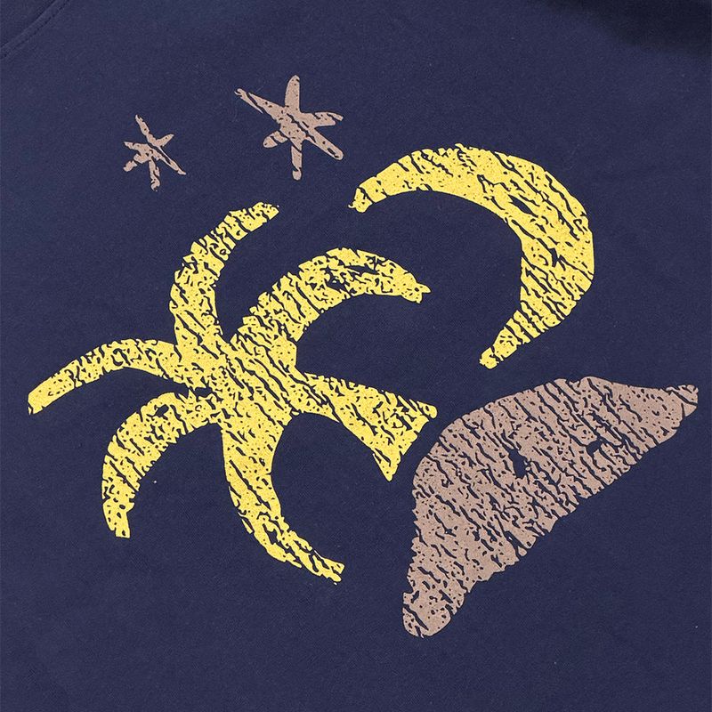 Tropical Half Sleeve T Navy