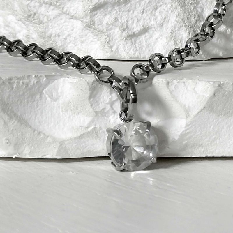 BLESSED BULLET（ブレスドブレット）の「ss-ice line one necklace_dia（Accessories）」