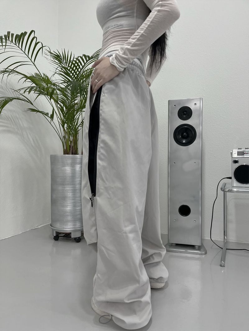 side zipper color pants (unisex)