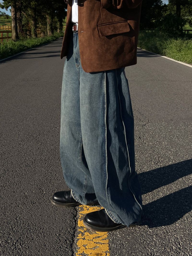 ESOO(イス)の「Beldin Pintuck Wide Denim Pants S M L (2 Colors)(Pants)」