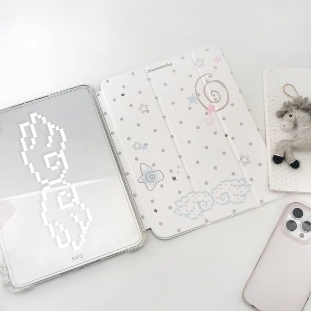 Angel Star Dot Pattern iPad Cover Case