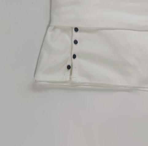 skirly button low-waist skirt (white)