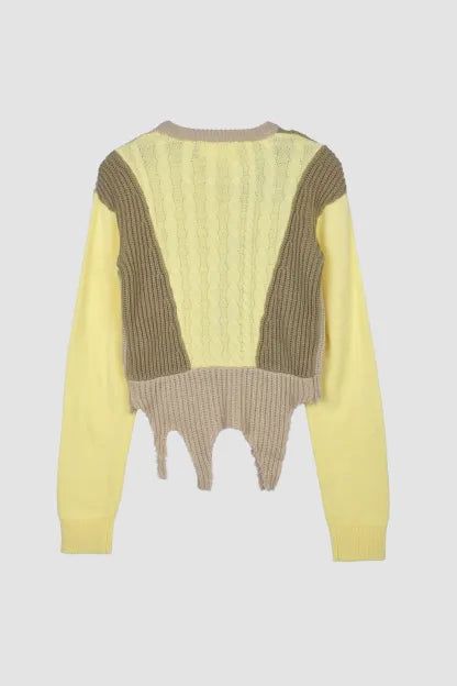 SWITCHING COLOR KNIT