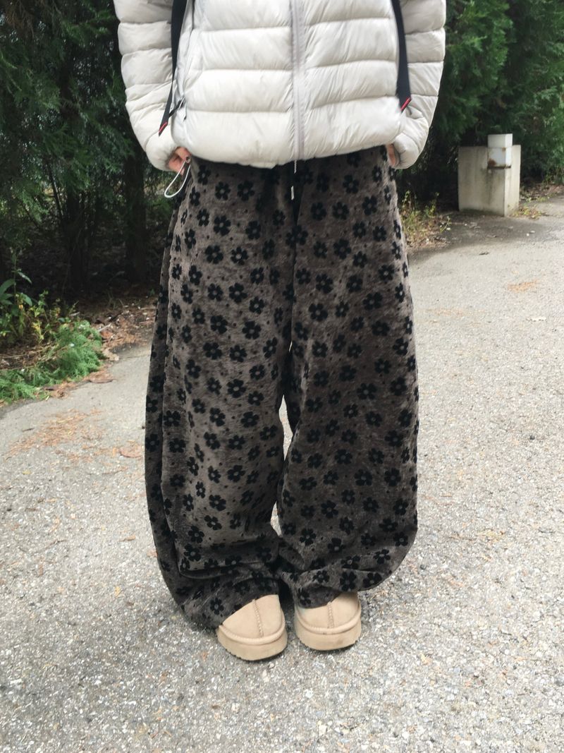 Bloom Velvet Wide Pants (2c)