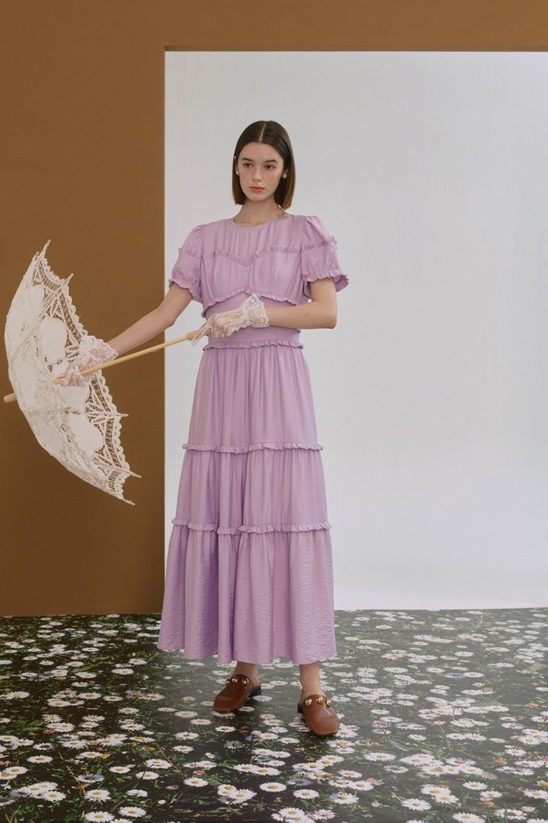 Frill can-can dress