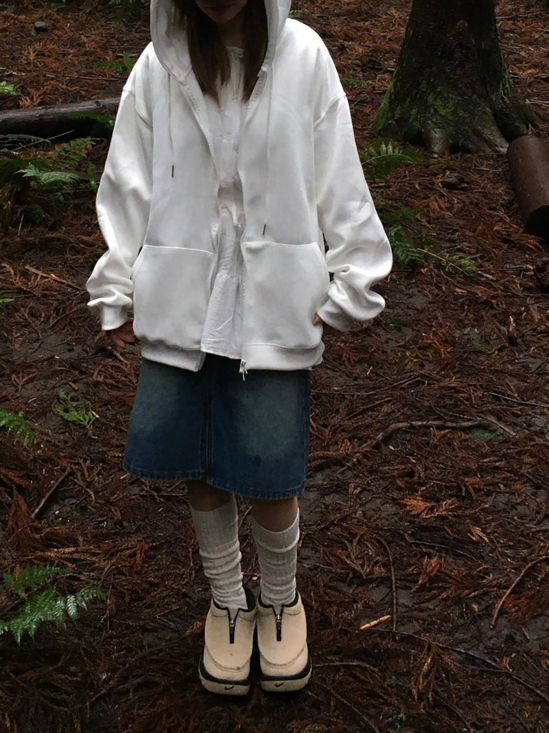 Uni Over Two-Way Zip-Up Hoodie (7c)