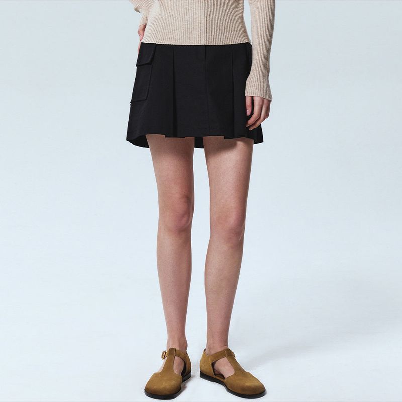 NICK&NICOLE（ニック＆ニコール）の「NICOLE CARGO POCKET MINI SKIRT_BLACK（Skirts）」