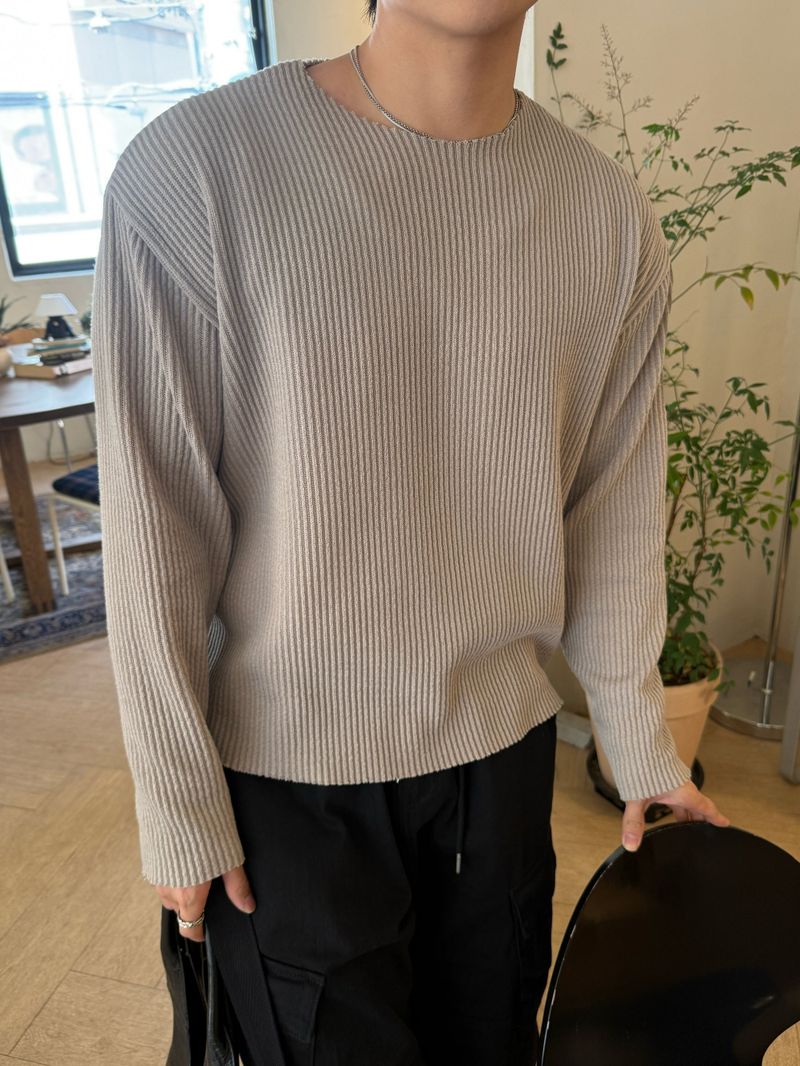 Lumen Ribbed Cutting Crop Tee