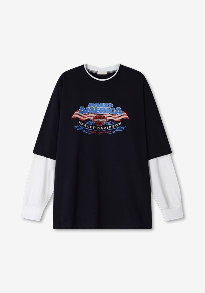 AMERICA Layered Long Sleeves